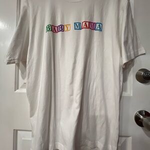 Anvil White T-Shirt with Red Tag